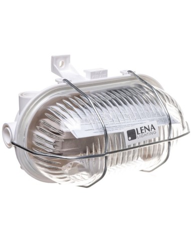 Oprawa kanałowa OVAL 1x60W E27 SIMETAL BIAŁY z rozkładaną siatką 321177/EU