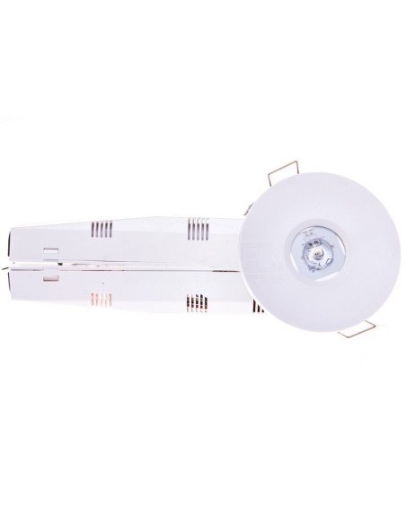 Oprawa awaryjna LED 1W 3h AXEP ECO IP20/20 1W (opt. otwarta) jednozadaniowa biała AXPO/1W/E/3/SE/X/WH