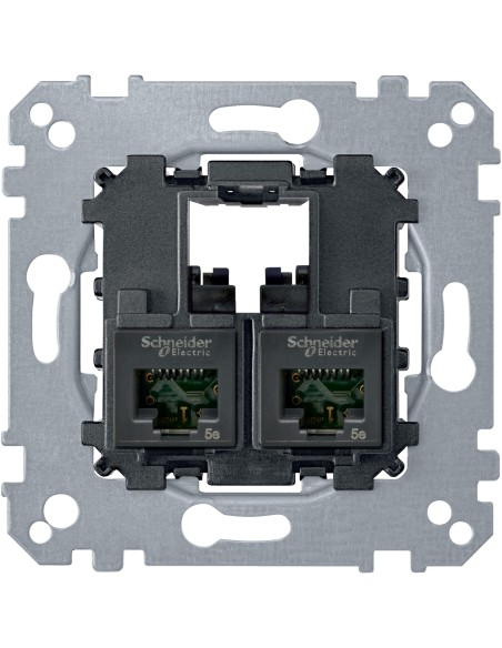 Merten, Mechanizm gniazda teleinformatycznego komputerowe 2xRJ45 kat 6 utp Merten MTN4576-0002 Schneider