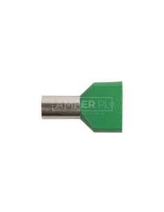 Końcówka tulejkowa izolowana HI 2X16/14 zielona E08KH-02020102901 (50szt.)