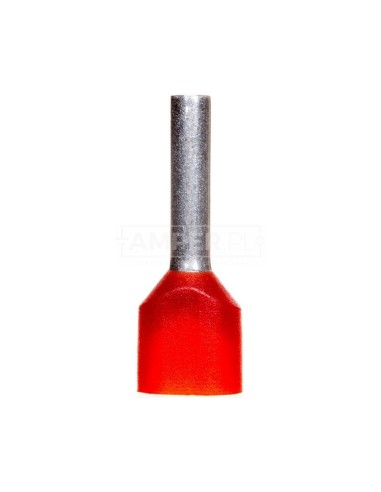 Końcówka tulejkowa podwójna izolowana /czerwona/ TV 1-10 /100szt./