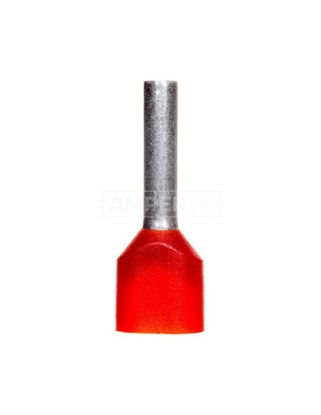 Końcówka tulejkowa podwójna izolowana /czerwona/ TV 1-10 /100szt./