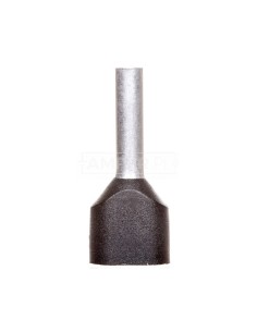 Końcówka tulejkowa podwójna izolowana /czarna/ TV 1,5-10 /100szt./