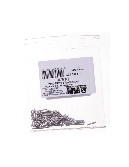 Końcówka tulejkowa H 0,5/10 E08KH-01010107400 /100szt./