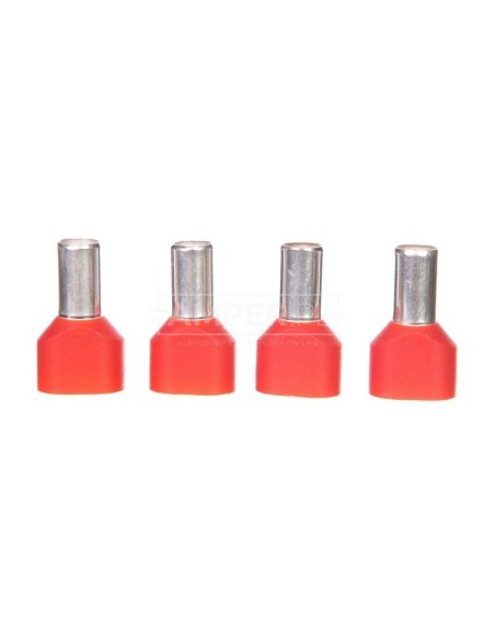 Końcówka tulejkowa podwójna izolowana TV 10-12 /100szt./