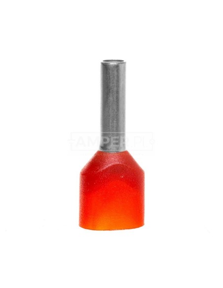 Końcówka tulejkowa podwójna izolowana /czerwona/ TV 1-8 /100szt./