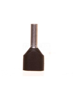 Końcówka tulejkowa podwójna izolowana /czarna/ TV 1,5-8 /100szt./