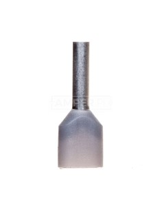 Końcówka tulejkowa podwójna izolowana /szara/ TV 0,75-8 /100szt./