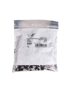 Końcówka tulejkowa izolowana TID 2x1,5mm2/12mm czarna cynowana TID2x1,5L12x500 /500szt./