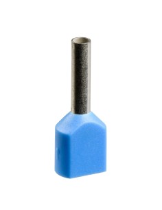 Końcówka tulejkowa podwójna izolowana 0,75mm2 niebieska AZ5DE007 /500szt./