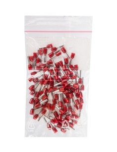 Końcówka tulejkowa izolowana TI 1,5mm2/8mm czerwona cynowana /100szt./