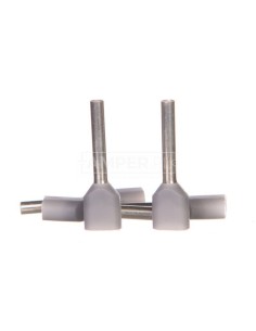 Końcówka tulejkowa podwójna izolowana TV 0,75-12 /100szt./