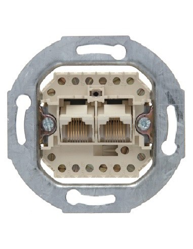 one.platform Mechanizm gniazda telefonicznego UAE 2-kr (RJ11, RJ12, RJ45) kat. 3 534539 Berker Hager