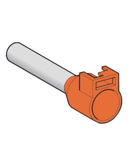 Końcówka tulejkowa izolowana 4mm2 pomarańczowa DZ5CA042 /100szt./