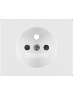 Berker K1 płytka czołowa z przesłonami styków do gniazda z u biała Hager 3965757009 - hurtownia elektryczna Amper.pl