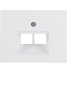 Berker K1 element centralny do gniazda przyłączeniowego z UAE 2-krotny biały Hager 14097009 - hurtownia elektryczna Amper.pl