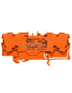 Złączka 4-przewodowa 4mm2 pomarańczowa TOPJOBS 2004-1402 /50szt./