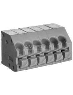 Listwa zaciskowa do płytek drukowanych 6-biegunowa szara raster 3,5mm 250-206