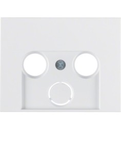 Berker K1 element centralny do gniazda RTV 2-3 wyjściowego biały Hager 12017019 - hurtownia elektryczna Amper.pl