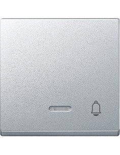 Klawisz z lampką sygnalizacyjną i oznaczeniem "dzwonek", aluminium, system M Merten MTN430860 Schneider