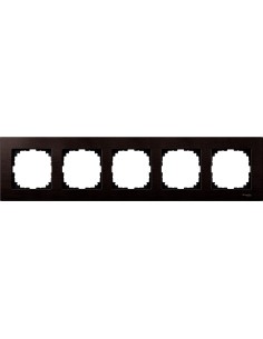 Merten, Ramka M-Elegance drewno pięciokrotna wenge Merten MTN4055-3471 Schneider