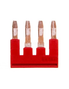 Mostek wtykany 4-biegunowy 6,2mm 32A czerwona FBS 4-6 3030255 /50szt./