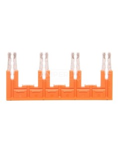 Mostek 1-3-5-7 z izolacją 30A pomarańczowy 282-437/011-000 /10szt./