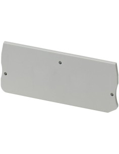 Ścianka końcowa 2 PT 2,2mm, do zacisku sprężynowego 2,5mm2, szara NSYTRACPK22