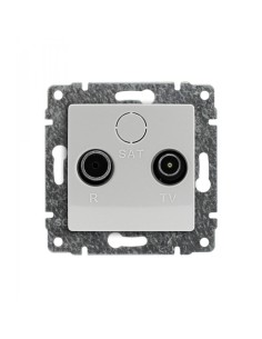 Vena gniazdo RTV końcowe białe 5104 73