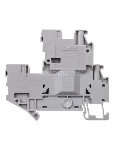 Złączka szynowa 2-piętrowa 2,5mm2 śrubowa/wtykowa szara UTTB 2,5/2P-PV 3060377 /50szt./