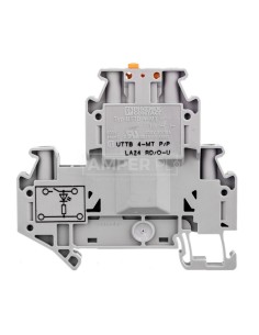 Złączka przelotowa 4-przewodowa z odłącznikiem nożowym 4mm2 szara UTTB 4-MT P/P LA 3046773