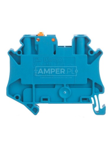 Złączka przelotowa 2-przewodowa z odłącznikiem nożowym 2,5mm2 niebieska UT 2,5-MT P/P BU 3046566 /50szt./