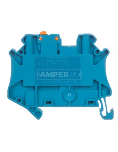 Złączka przelotowa 2-przewodowa z odłącznikiem nożowym 2,5mm2 niebieska UT 2,5-MT BU 3046553 /50szt./