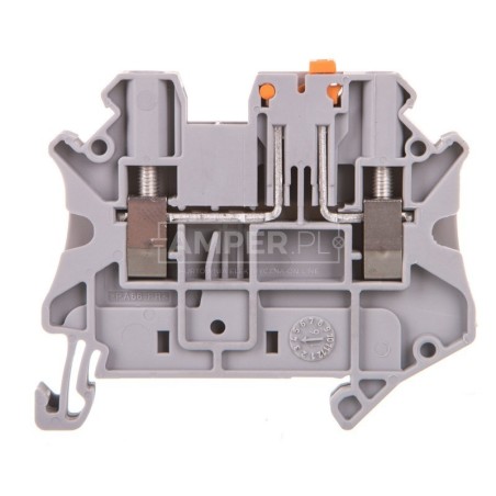 Złączka przelotowa 2-przewodowa z odłącznikiem nożowym 2,5mm2 szara UT 2,5-MT-P/P 3046375