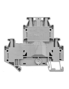 Złączka szynowa rozłączalna 4-przewodowa 4mm2 szara UTTB  4-TG P/P 3044801