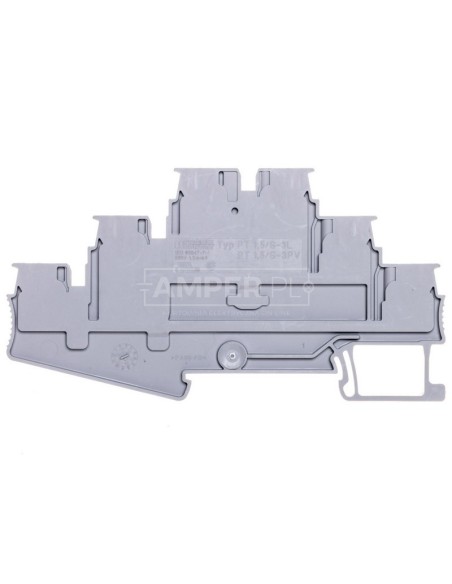 Złączka szynowa 3-piętrowa 1,5mm2 szara PT 1,5/S-3L 3213713 /50szt./