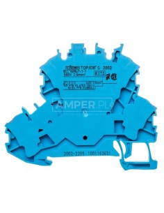 Złączka 2-piętrowa 2,5mm2 N niebieska 2002-2209 TOPJOBS 2