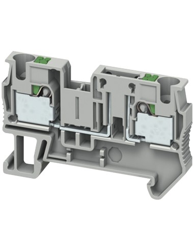 Złączka szynowa bezpiecznikowa 5x20mm/6x32mm 2-przewodowa 4mm2 szara, samozaciskowa NSYTRP42TB