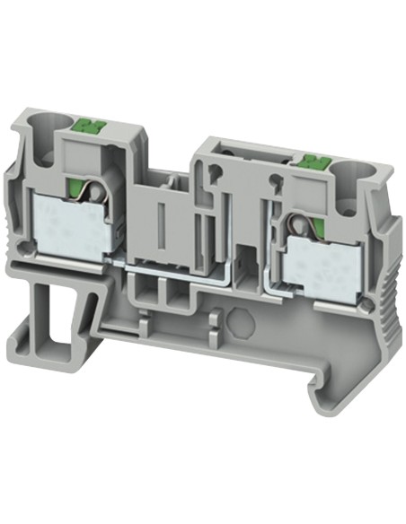 Złączka szynowa bezpiecznikowa 5x20mm/6x32mm 2-przewodowa 4mm2 szara, samozaciskowa NSYTRP42TB