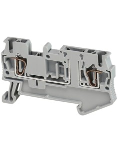 Złączka szynowa bezpiecznikowy 5x20mm/6x32mm 2-przewodowa 2,5mm2 szara, zacisk sprężynowy, dioda NSYTRR22TB