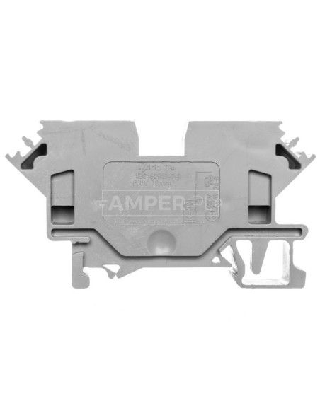 Złączka szynowa 2-przewodowa 10mm2 szara 284-601