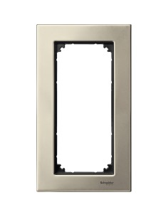 Merten, Ramka M-Elegance metal podwójna bez poprzeczki tytanowy Merten MTN403805 Schneider