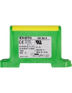 Złączka szynowa 2-przewodowa 16-95mm2 zielono-żółta KE62.3