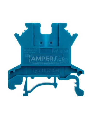 Złączka szynowa przepustowa 2-przewodowa 0,2-4mm2 niebieska UK 2,5 N BU 3003350 /50szt./
