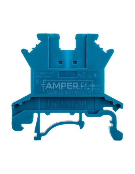 Złączka szynowa przepustowa 2-przewodowa 0,2-4mm2 niebieska UK 2,5 N BU 3003350 /50szt./