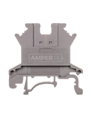 Złączka szynowa przepustowa 2-przewodowa 0,2-4mm2 szara UK 2,5 N 3003347 /50szt./