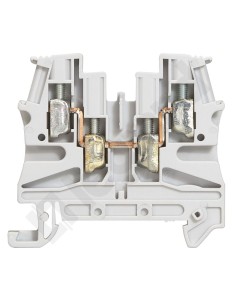 Złączka szynowa 2-przewodowa 4mm2 szara VIKING 037169