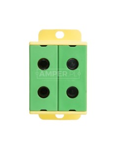 Złączka szynowa 2-torowa 35mm2 żółto-zielona ZGX-2x35 żółto-zielona ENE-00172