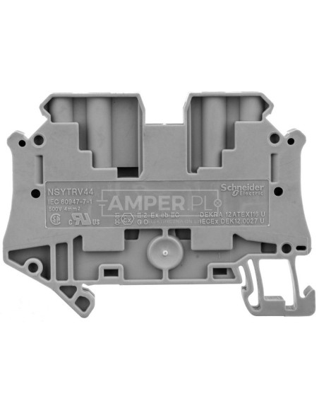 Złączka szynowa 4-przewodowa 4mm2 szara ATEX NSYTRV44