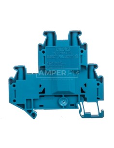 Złączka szynowa 2-piętrowa 4mm2 niebieska Ex UTTB  4-PV BU 3059265